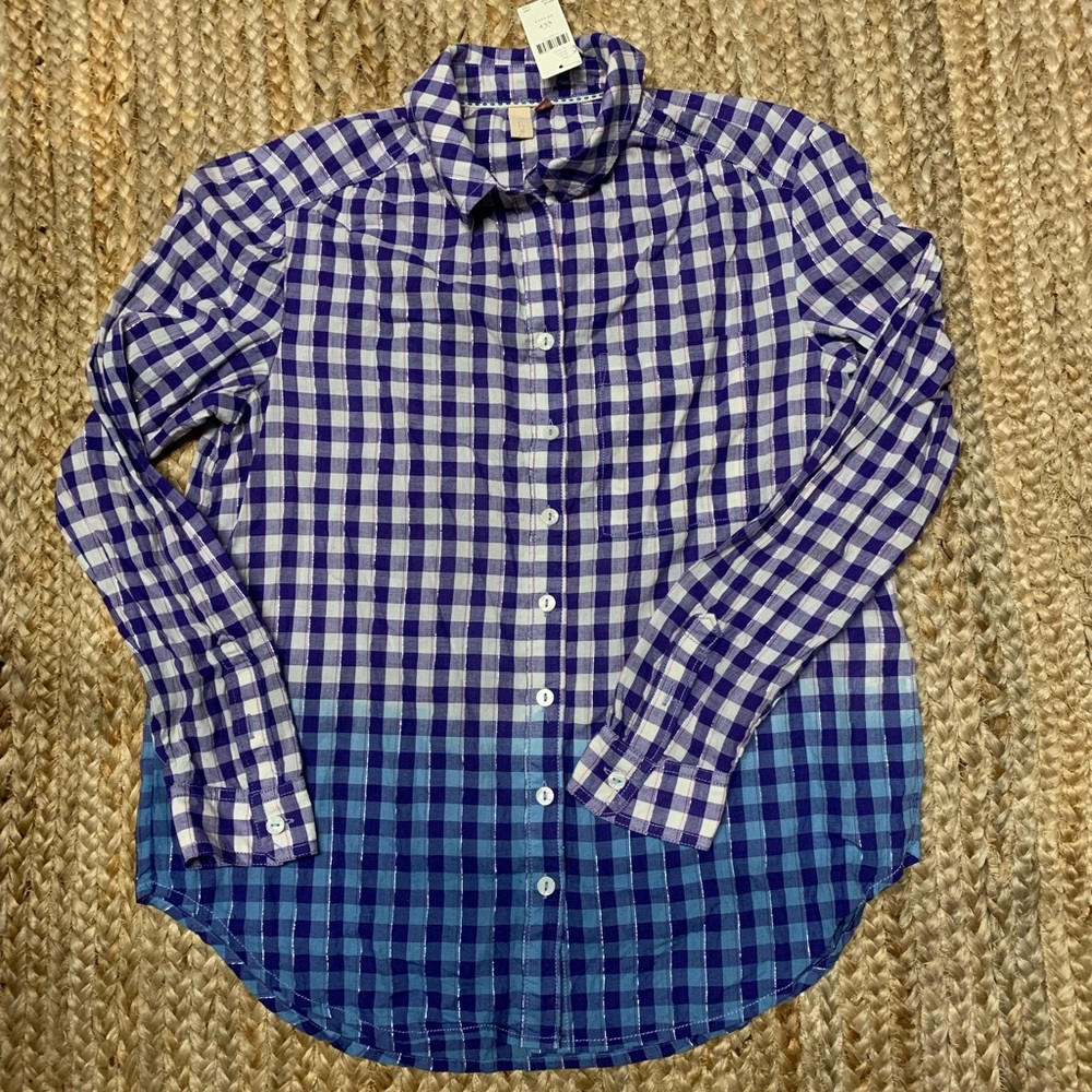 Anthropologie Pilcro button up plaid shirt
